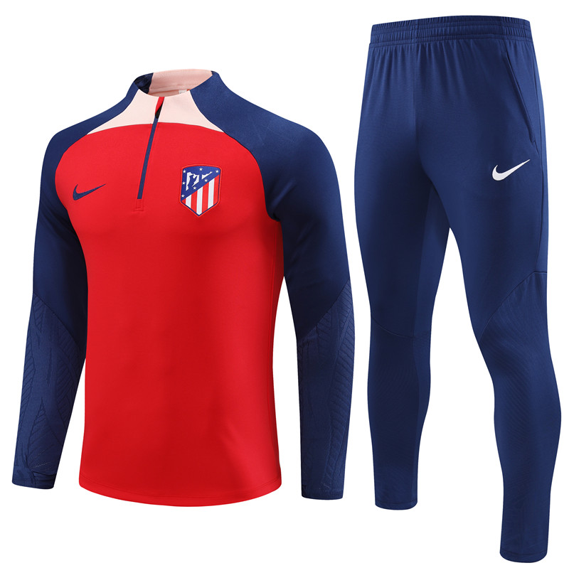 Atletico Madrid 23-24 Kids Long Sleeve Training Set Red